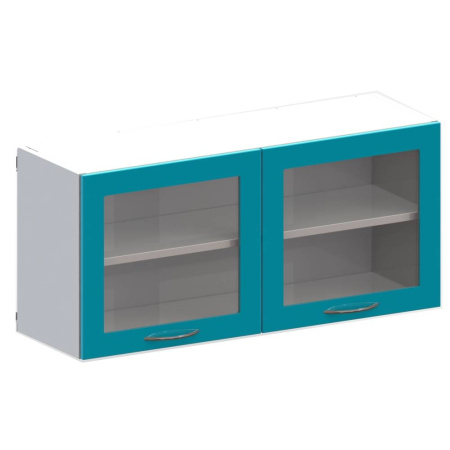 ВИТАЛИЯ Н5 — Навесной медицинский шкаф, дверца из матового стекла в металлической рамке